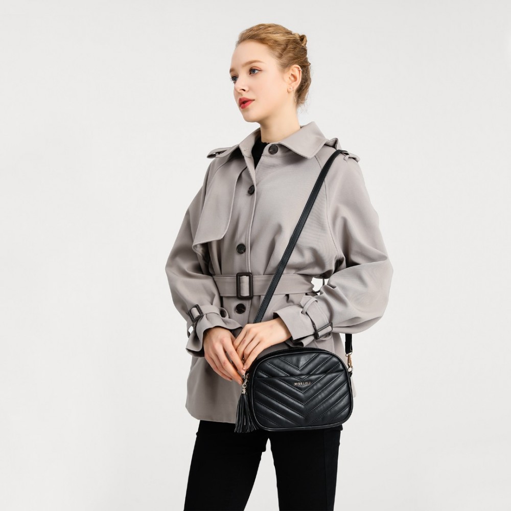 Miss Lulu dámska crossbody kabelka LA2119 - čierna LA2119-BK-(4)-1000x1000